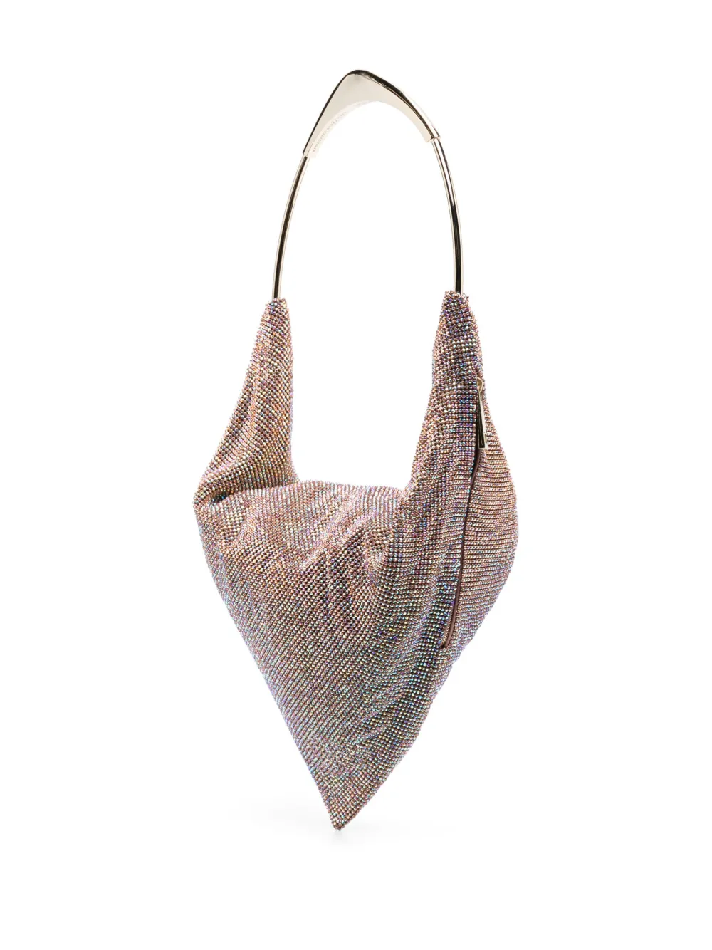 Benedetta Bruzziches Ursula Rhinestone Mesh Bag In Gold