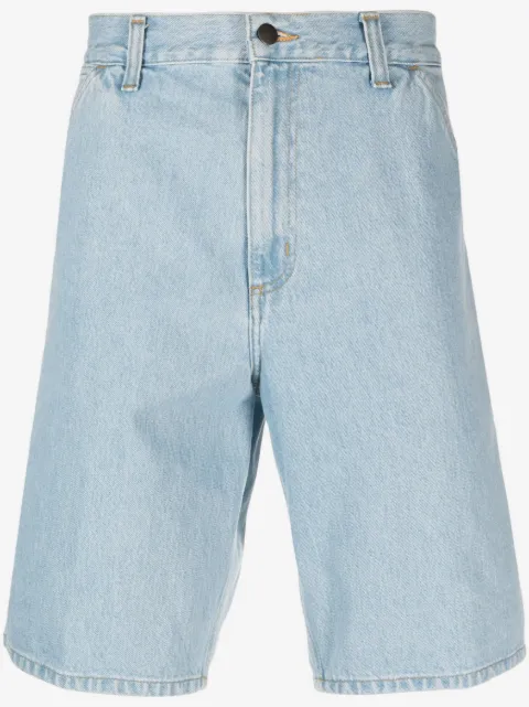 Carhartt WIP logo-patch denim cargo shorts
