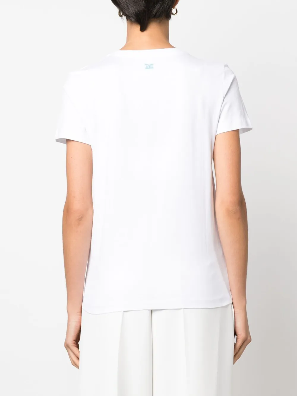 Max Mara T-shirt met logoprint Wit
