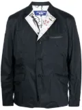 Junya Watanabe MAN single-breasted sketch-print blazer - Black