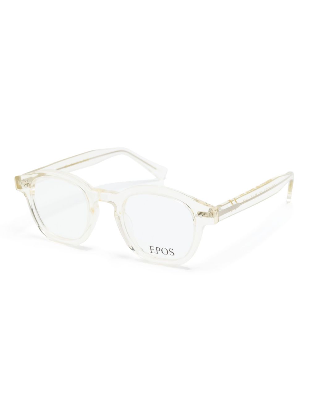 Epos Bronte bril met rond montuur - Geel
