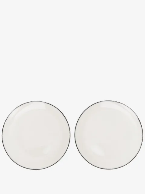 Ann Demeulemeester X Serax lot de deux assiettes Dé en porcelaine