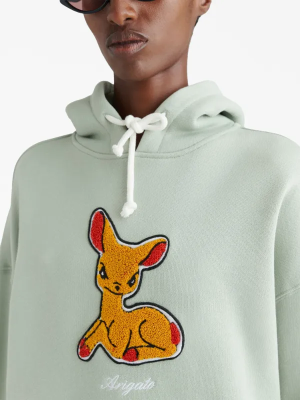 Axel Arigato Juniper applique hoodie women Organic Cotton M Green
