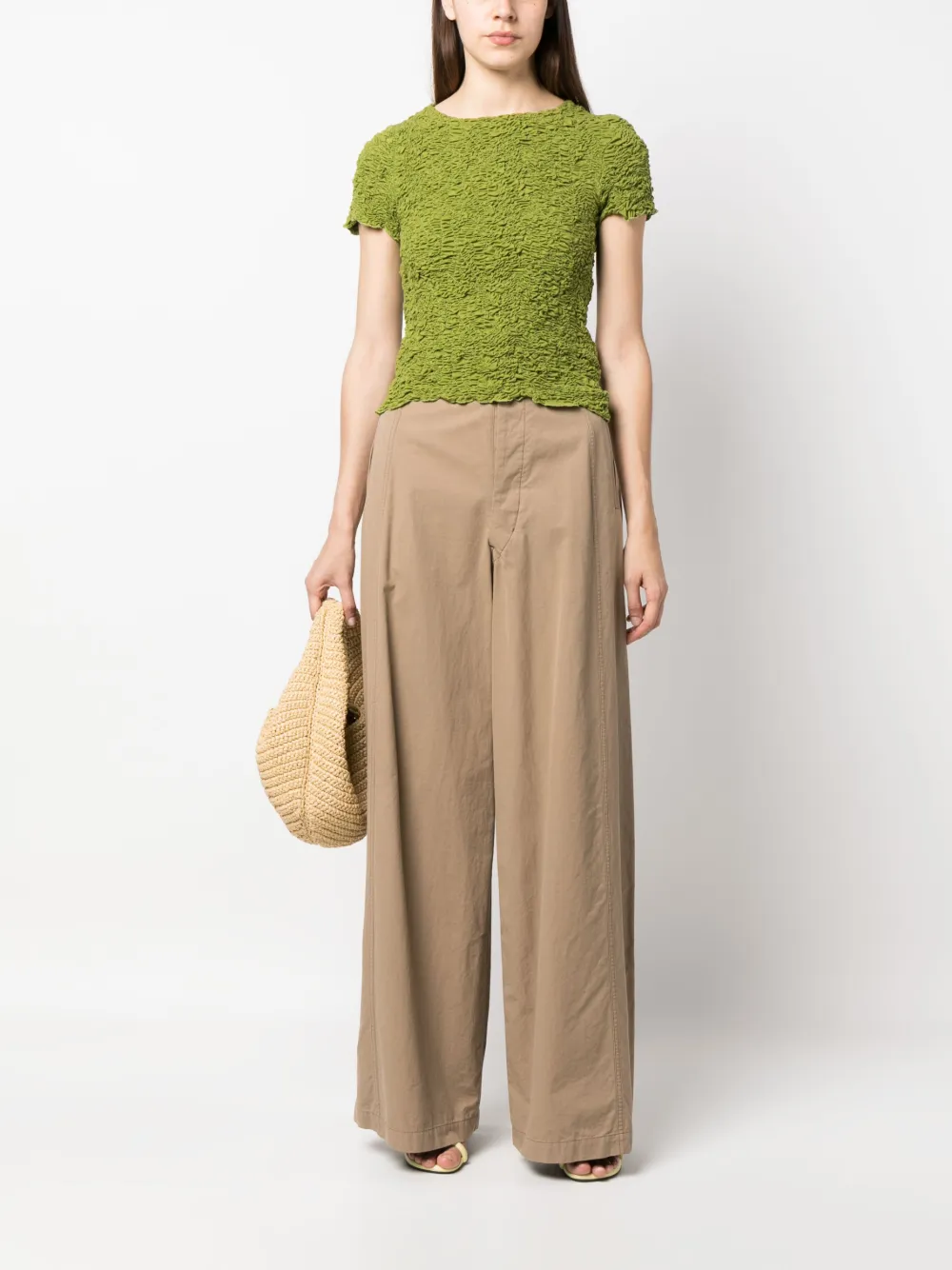 Dorothee Schumacher T-shirt met textuur - Groen
