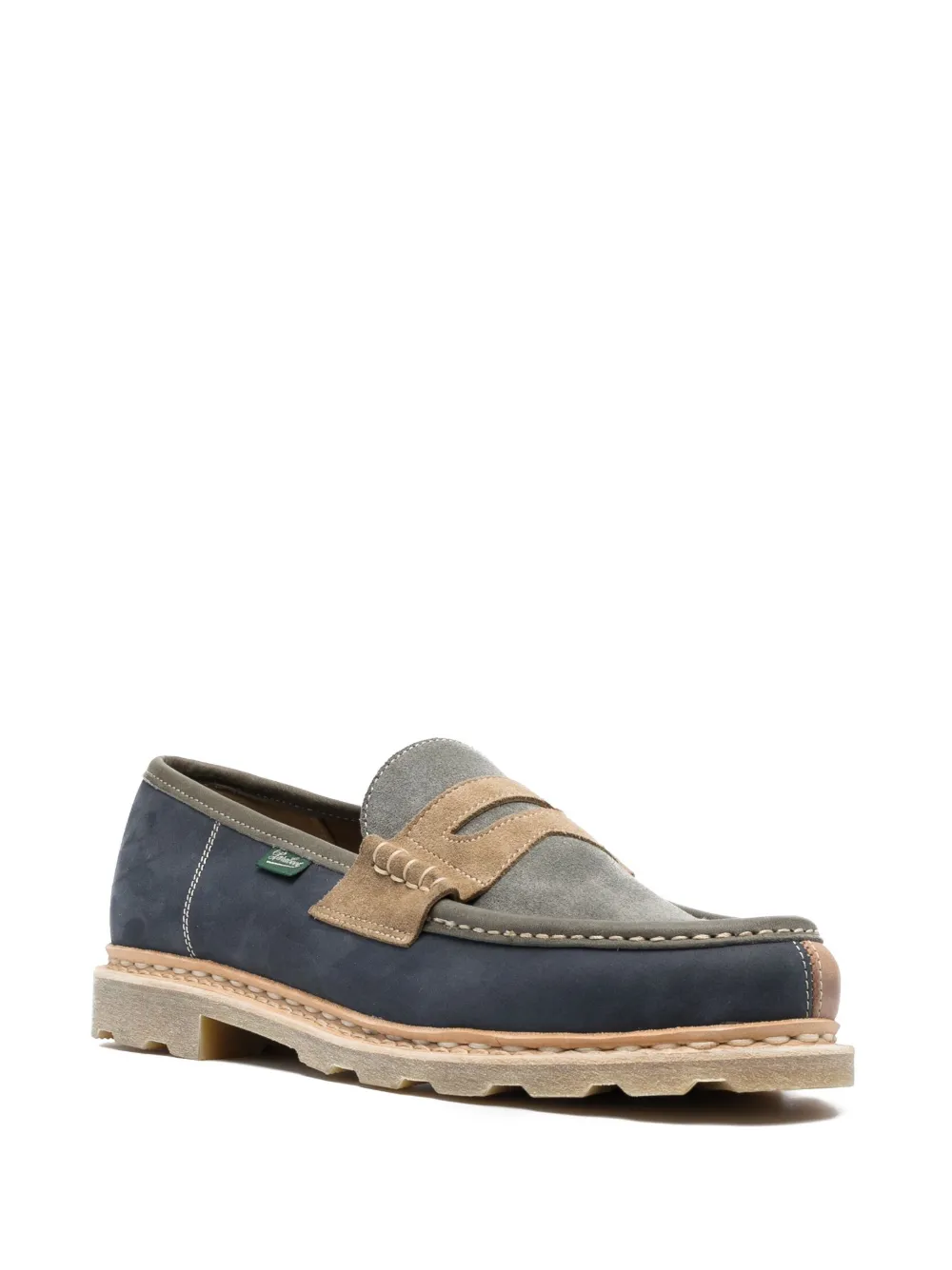 Image 2 of Paraboot three-tone suede penny loafers