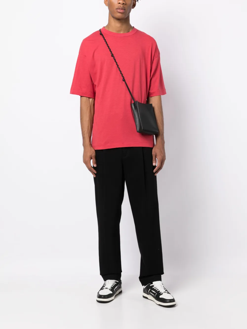 YMC T-shirt van biologisch katoen - Rood