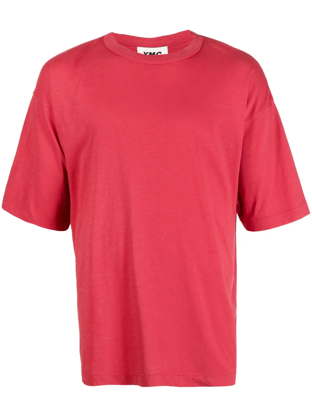 YMC T-shirt van biologisch katoen Rood