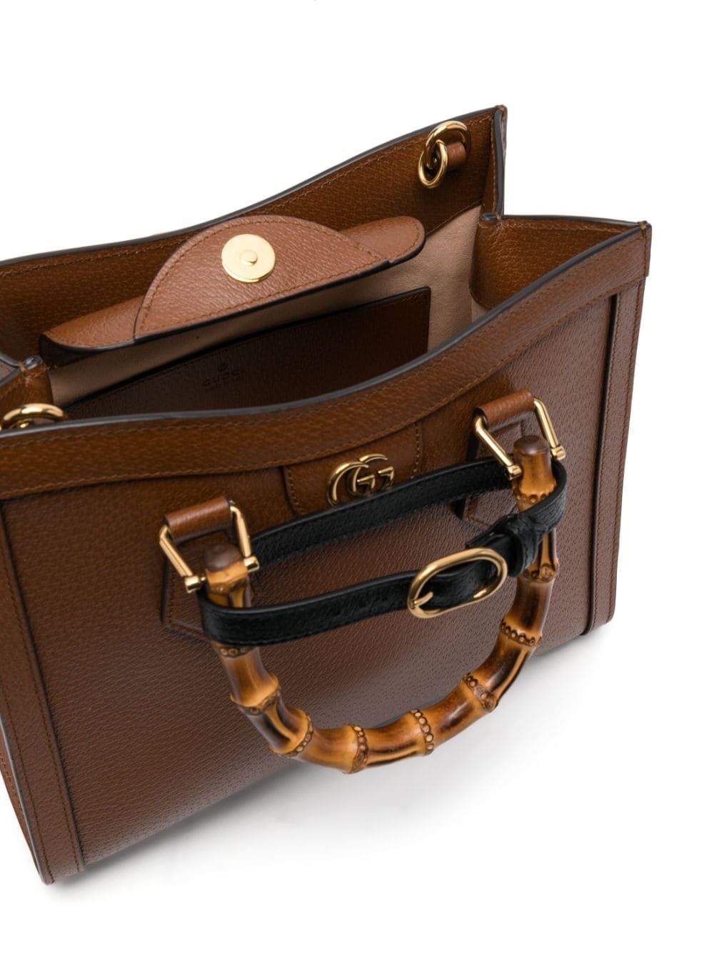 Shop Gucci Diana Tete Bag In Brown