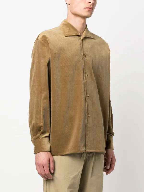 AURALEE shirt brown コーデュロイ シャツ オーラリーファッション