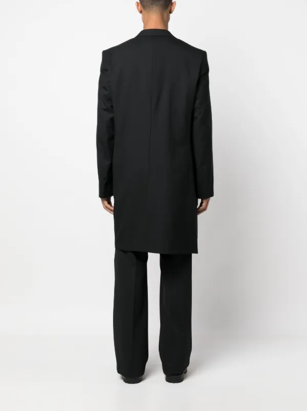 Marina Yee Luke Asymmetric Coat | Black | FARFETCH
