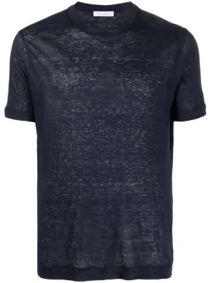 Tシャツ・カットソー Cruciani Smooth Textured Black Crew Neck T-Shirt Cruciani T-Shirts for Men - Shop Now on FARFETCH