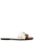 Valentino Garavani Chain 1967 flat sandals - White