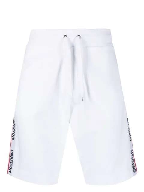 Moschino logo-embellished drawstring jersey shorts