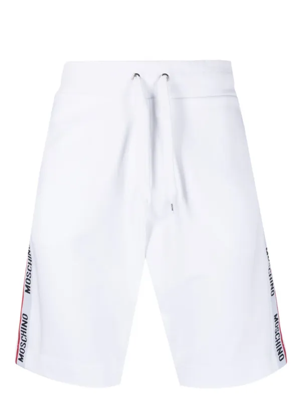 Moschino ロゴ ショートパンツ | ホワイト | FARFETCH JP