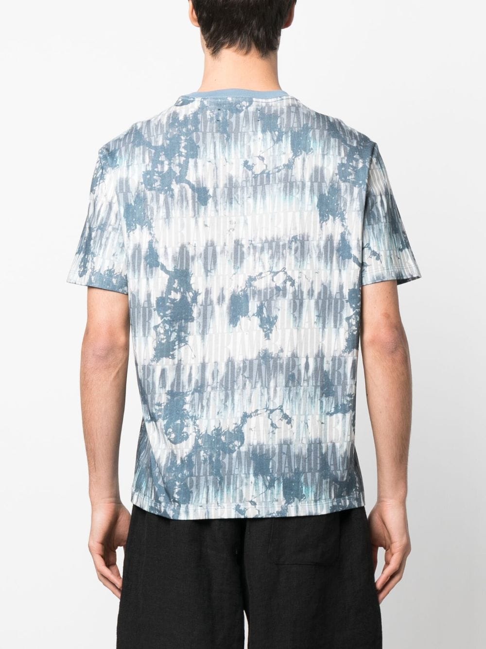 Printed Shibori Tie-Dye T-Shirt - Luxury Grey