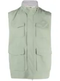 Eleventy high neck vest - Green