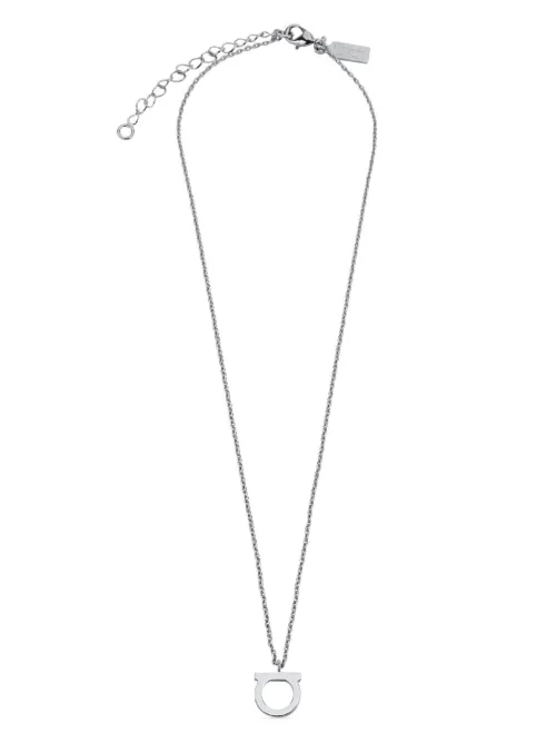 Collier Gancini à maille cheval - Ferragamo - Modalova