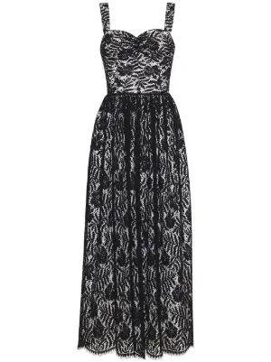 Adam Lippes Lucia lace overlay Maxi Dress Farfetch