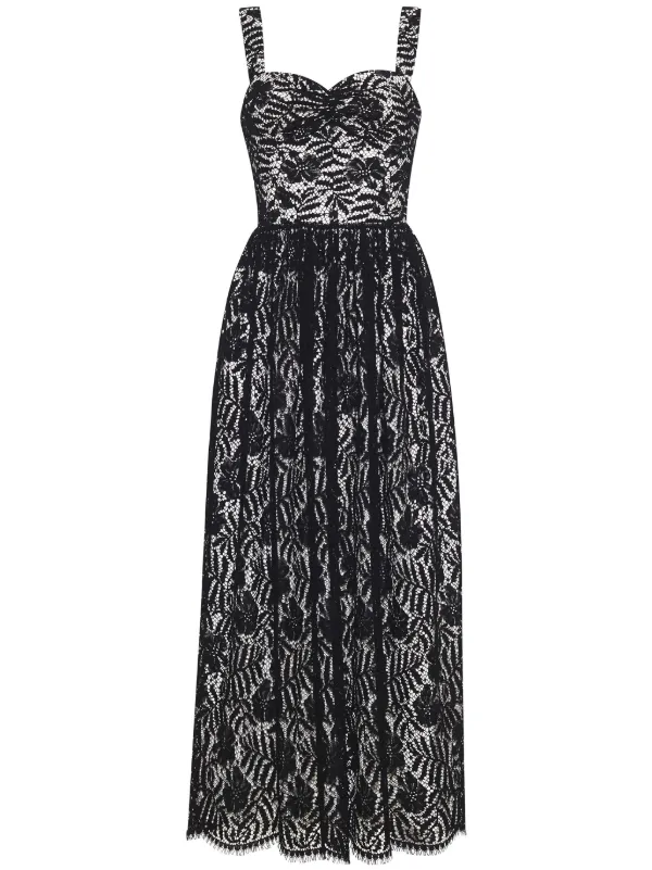 Lace overlay cheap maxi dress