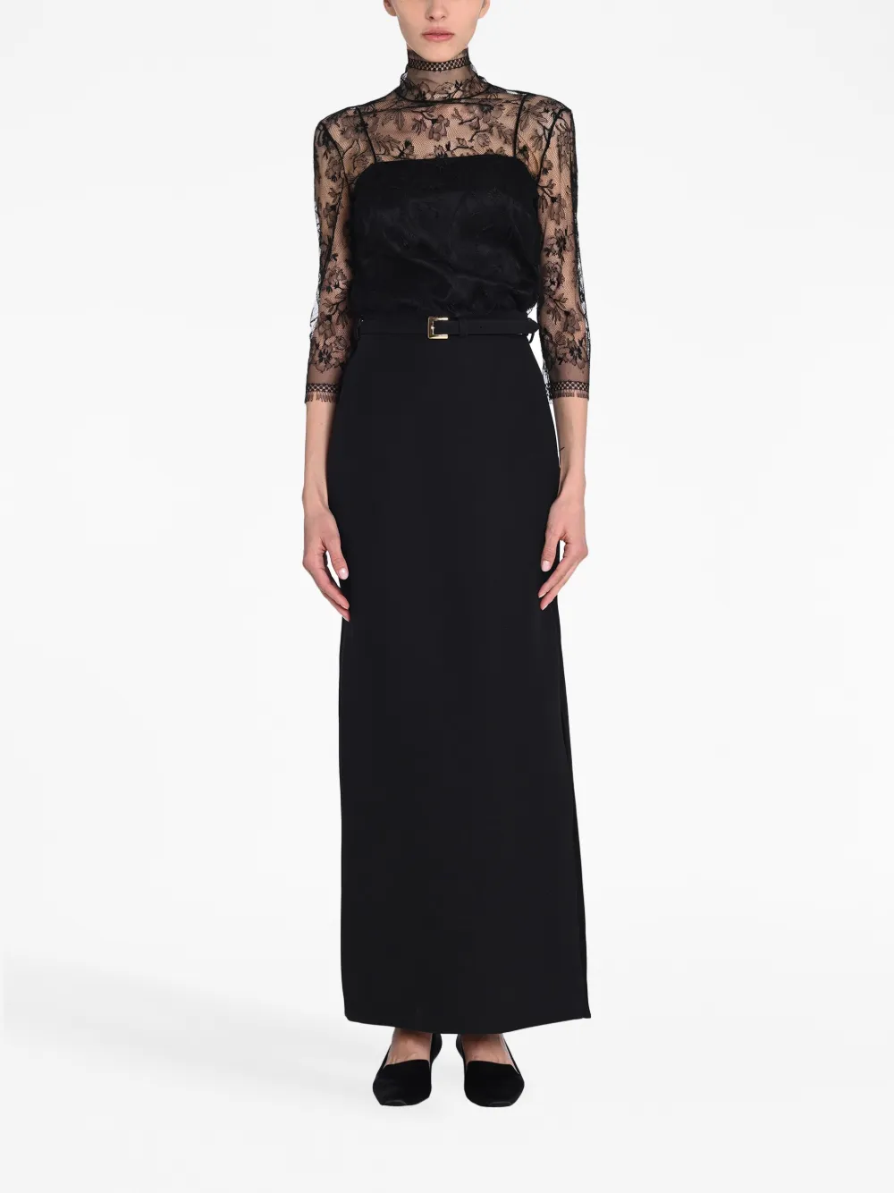 Adam Lippes Belted Wool Pencil Maxi Skirt - Farfetch