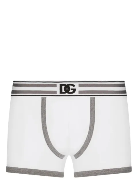 Dolce & Gabbana logo-waistband striped boxers
