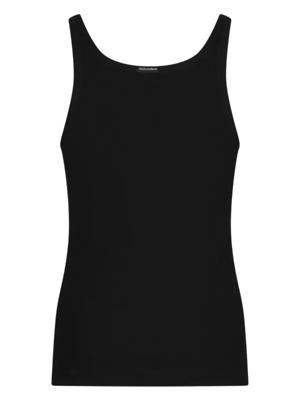 Dolce & Gabbana ロゴ タンクトップ | ブラック | FARFETCH JP