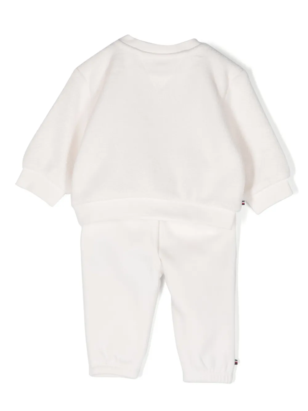 Tommy Hilfiger Junior TB-monogram fleece tracksuit set - Wit