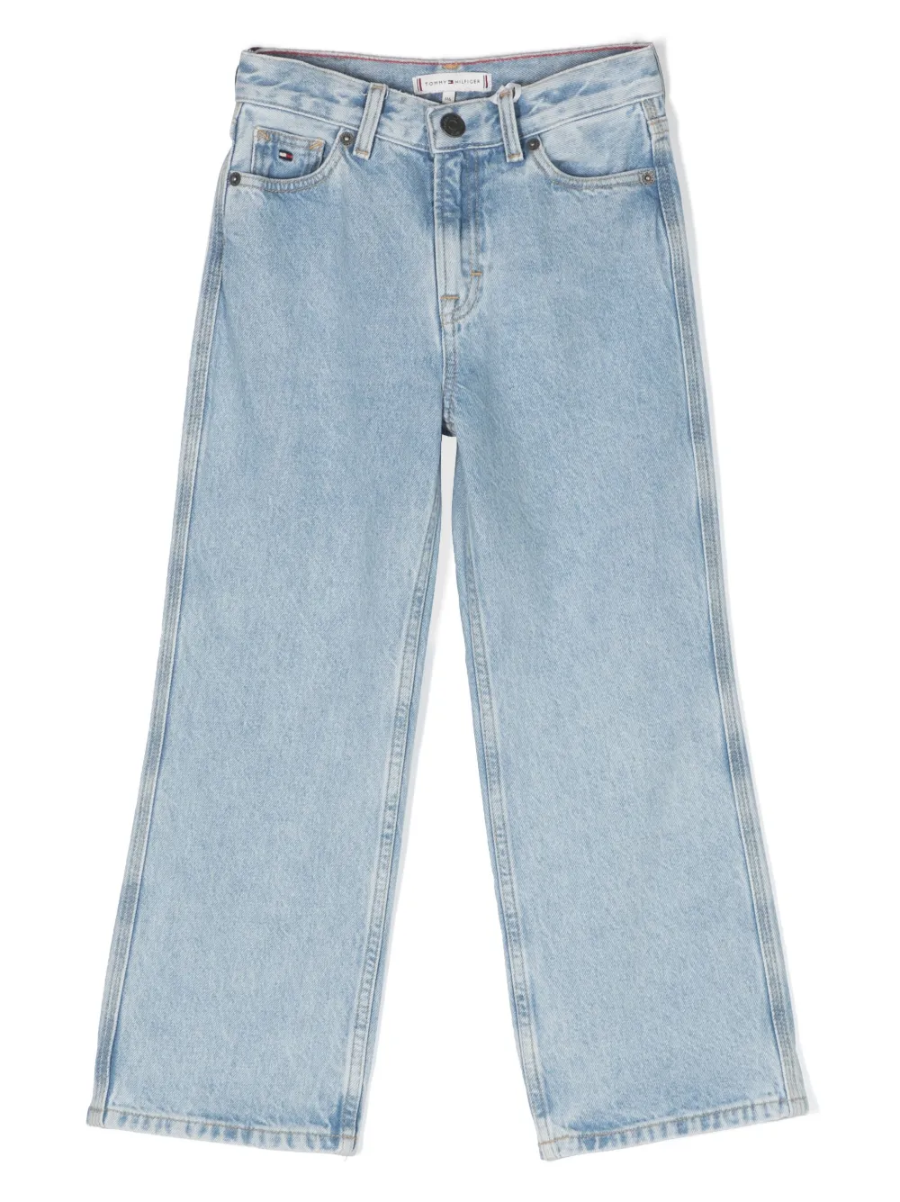 Tommy Hilfiger Junior straight-leg denim trousers - Blue