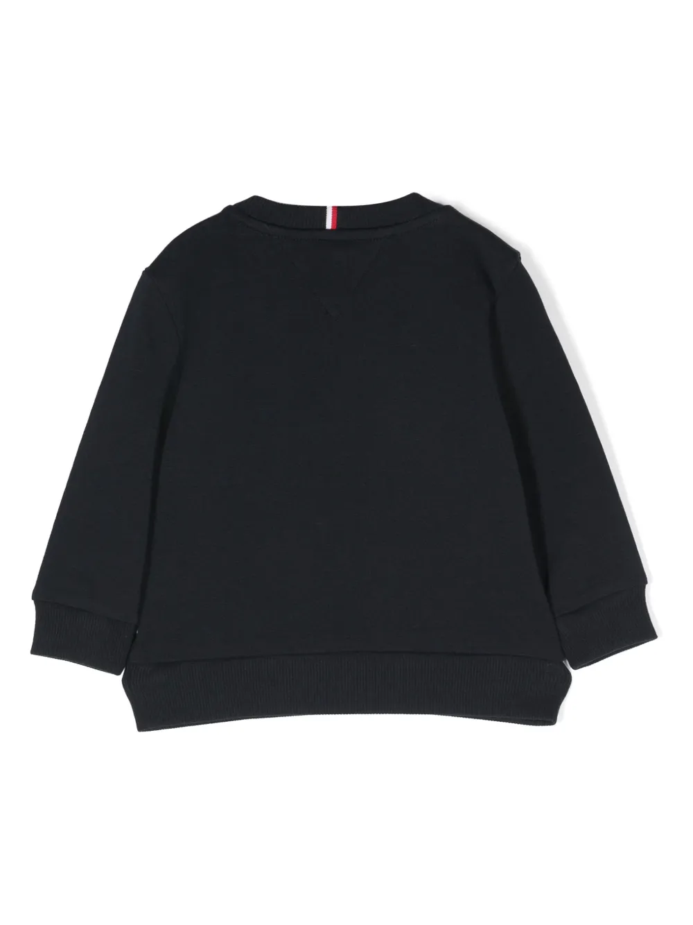 Tommy Hilfiger Junior logo-embroidered jersey sweatshirt - Blauw