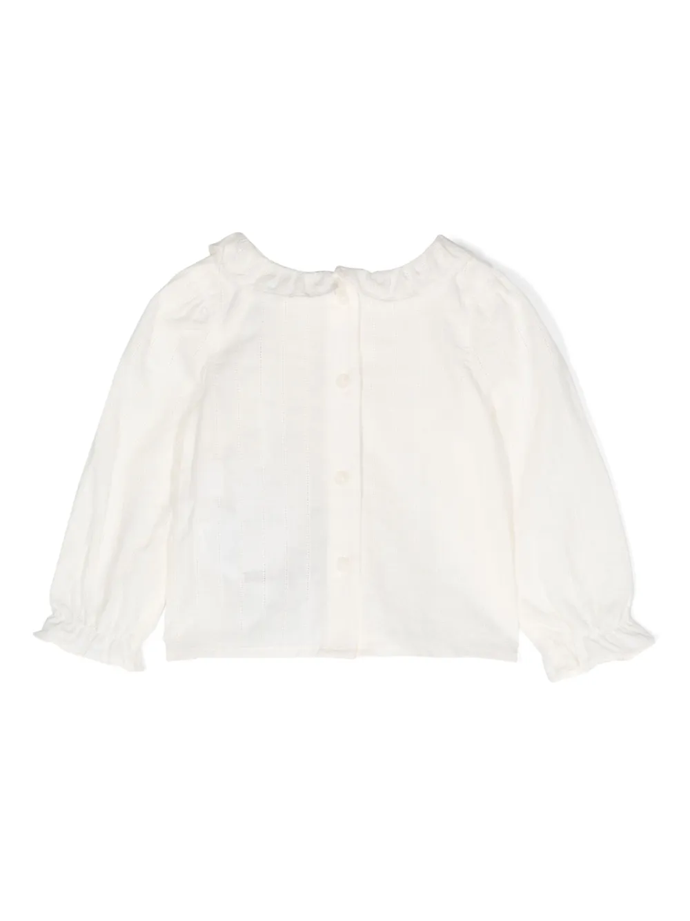 Tommy Hilfiger Junior pointelle cotton blouse - Beige