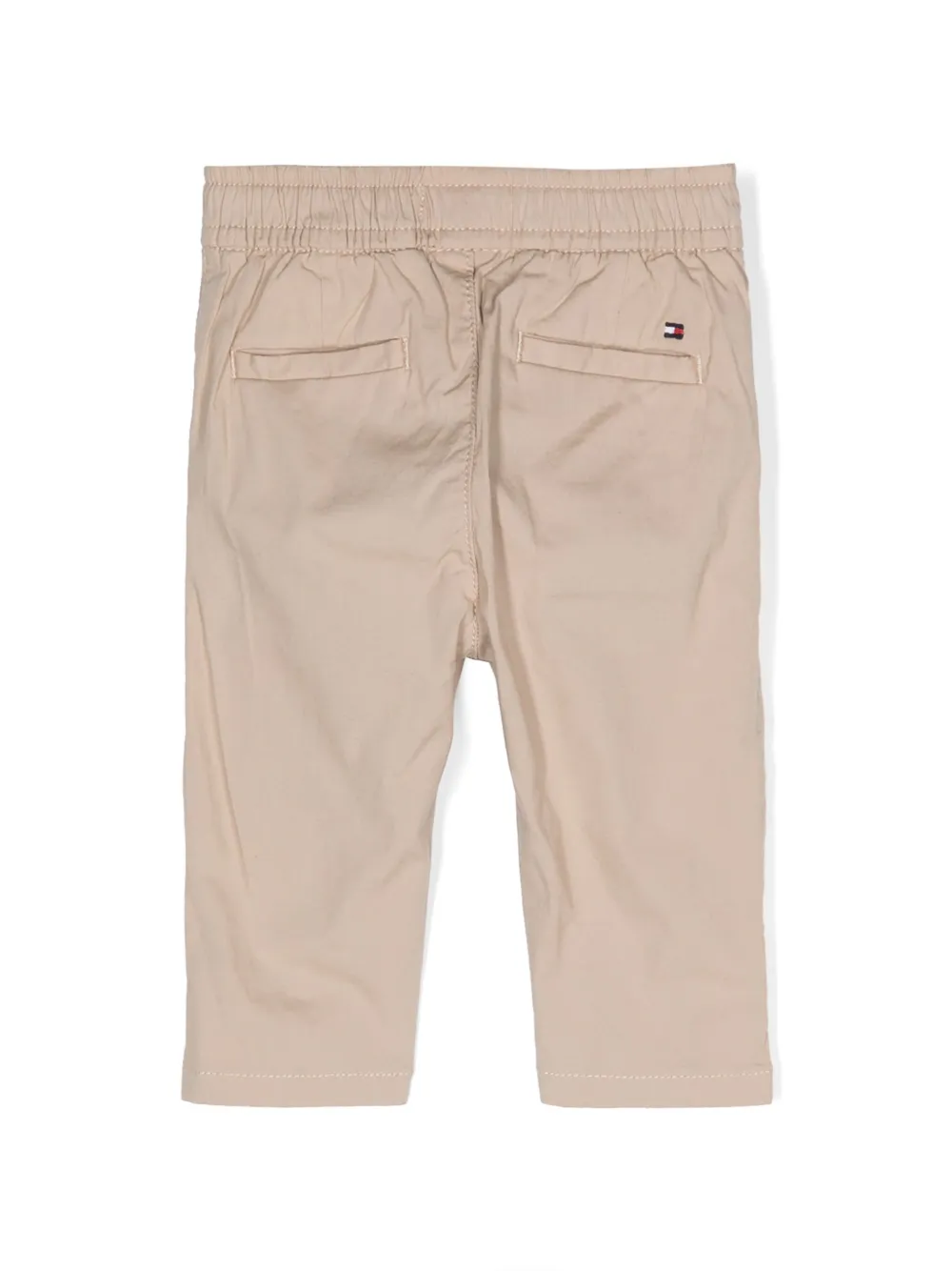 Tommy Hilfiger Junior straight-leg cotton chino trousers - Beige