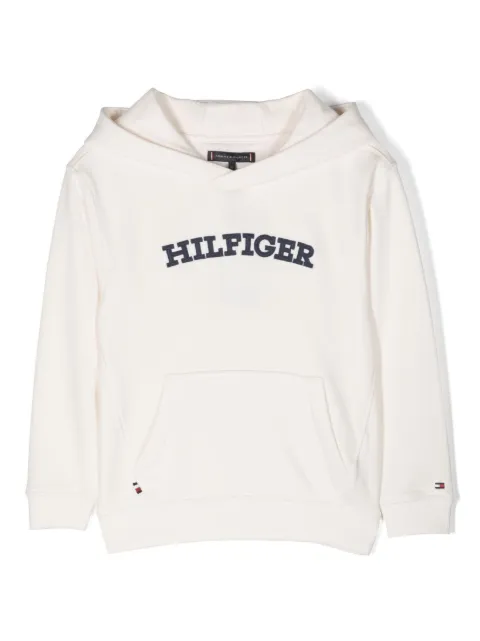 Tommy Hilfiger Junior - logo-print long-sleeve hoodie
