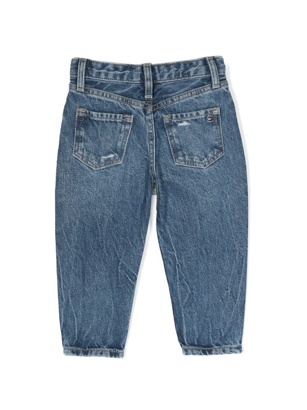 Tommy Hilfiger Junior Jeans met toelopende pijpen - Blauw