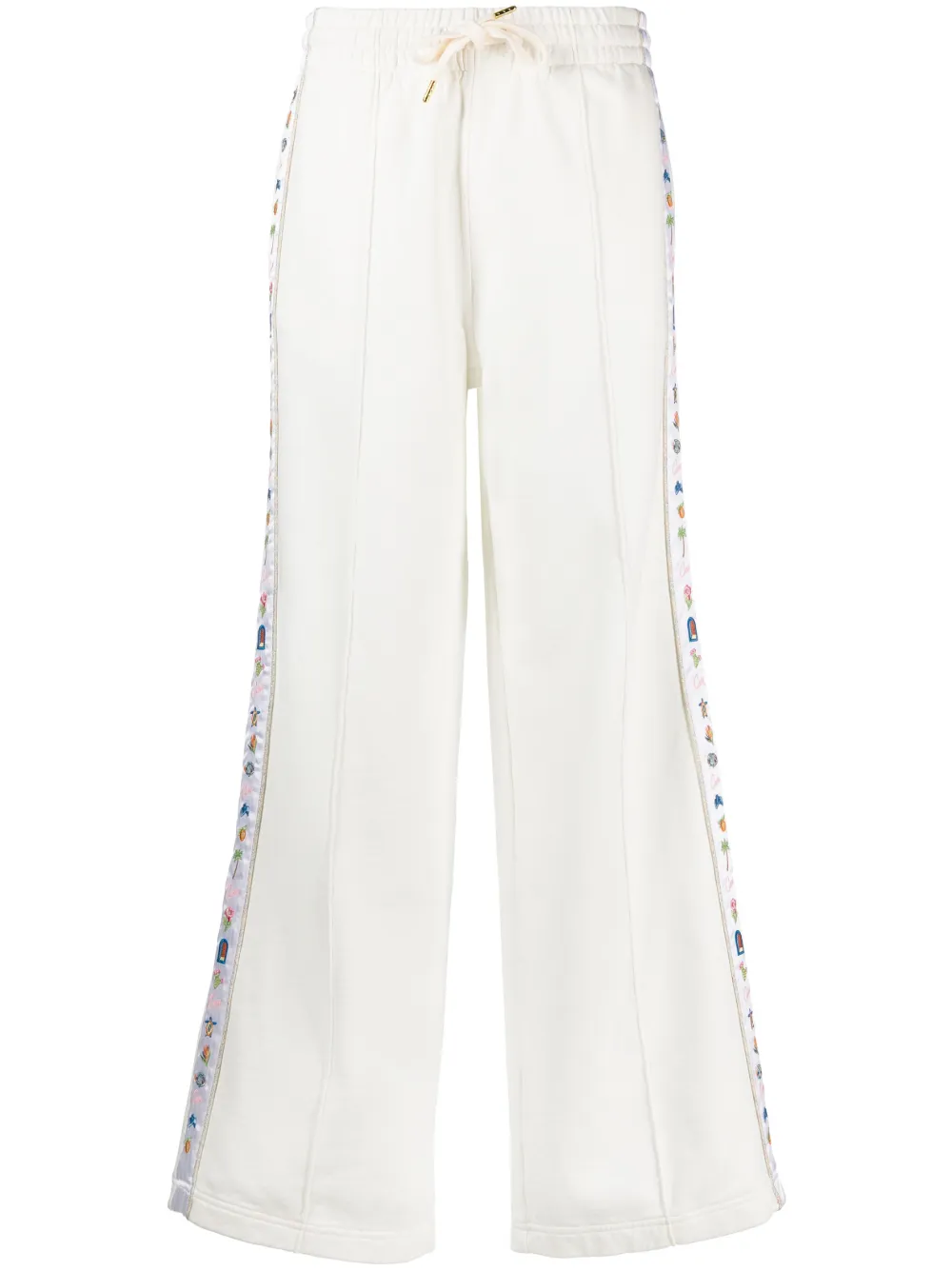 Casablanca Stripe-detail Track Pants In White