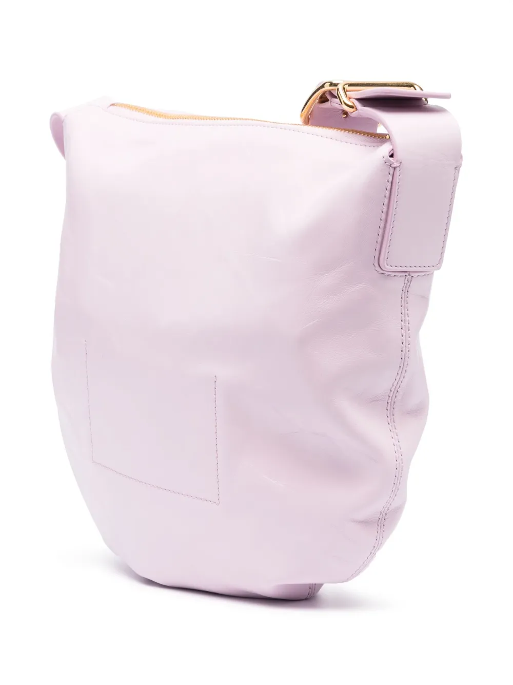 Shop Jil Sander Small Leather Shoulder Bag In Rosa