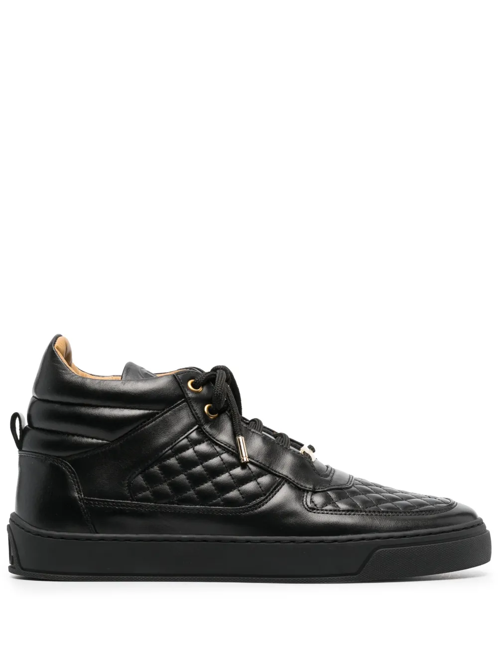 LEANDRO LOPES QUILTED HI-TOP trainers