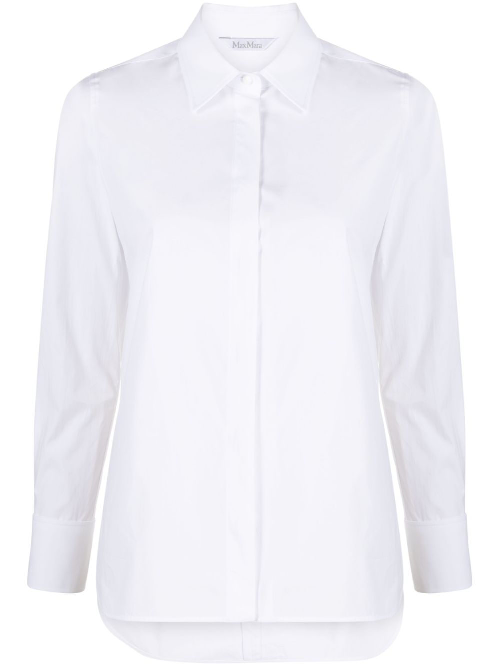 Max Mara concealed-fastening shirt - White