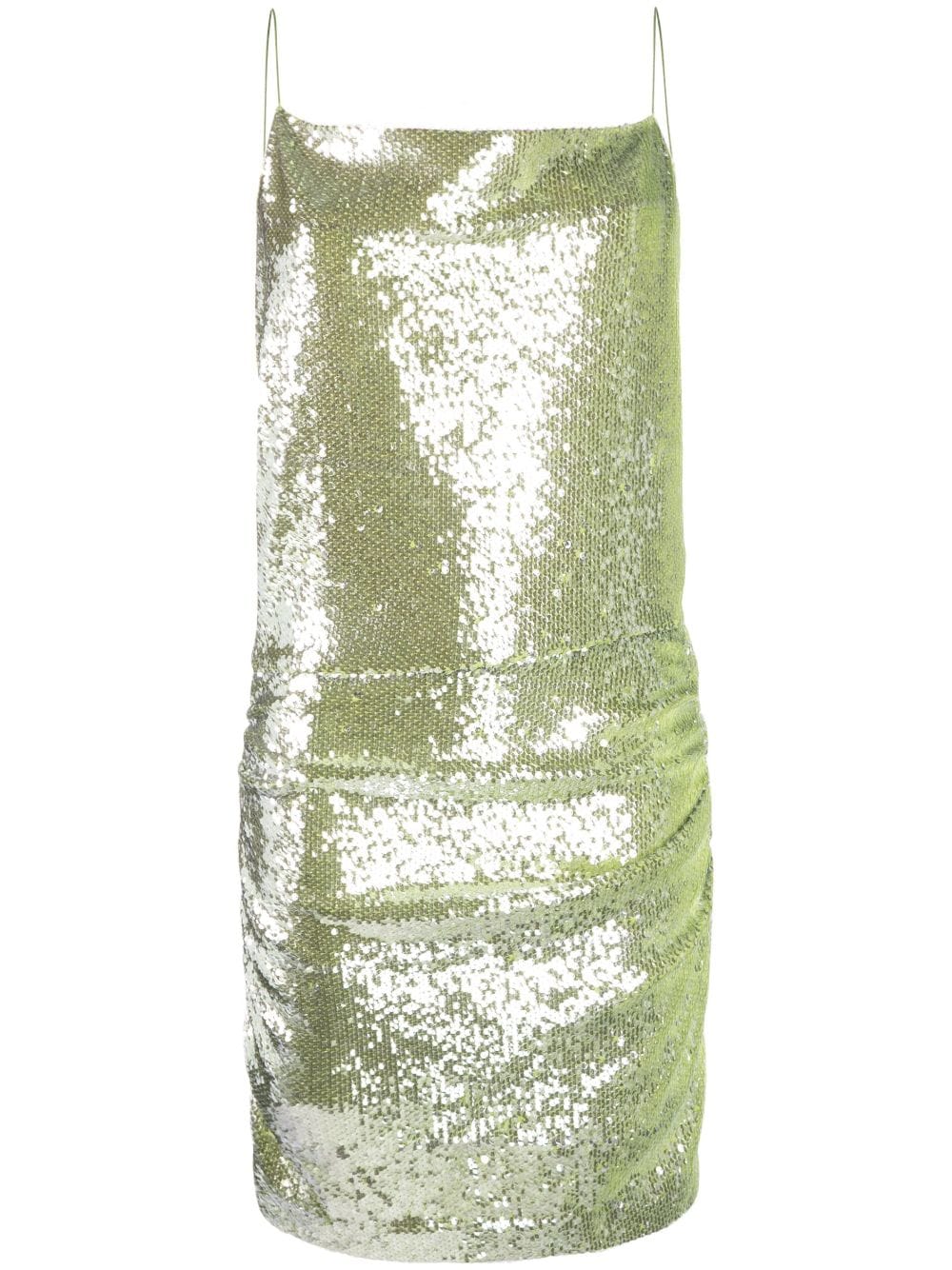 Shop Dorothee Schumacher Sequinned Minidress In Green