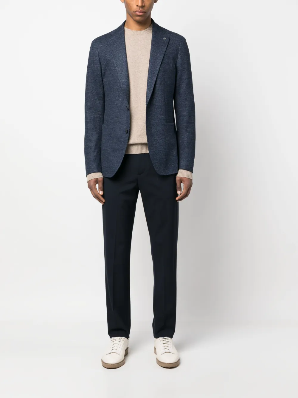 Tagliatore Blazer met enkele rij knopen - Blauw