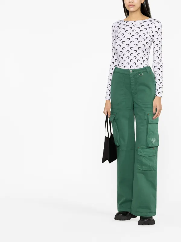 [ぽむ]MARINE SERRE プリントトップ Mサイズ Marine Serre プリント トップ | ニュートラル | FARFETCH JP