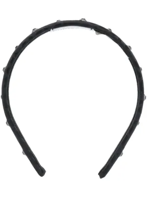Ferragamo ヴァラリボン ビジューヘアバンド | ブラック | FARFETCH JP
