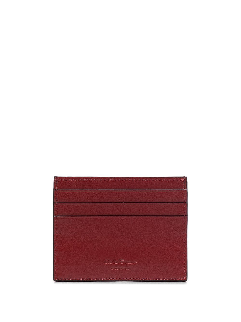 Ferragamo Gancini two-tone cardholder - Zwart