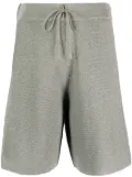 Le Tricot Perugia drawstring-waist cotton shorts - Green