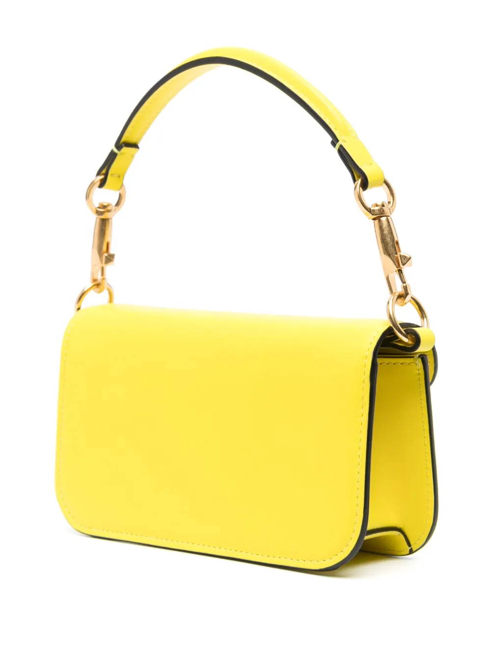Valentino Yellow Locò Shoulder Bag With Chain In Yellow