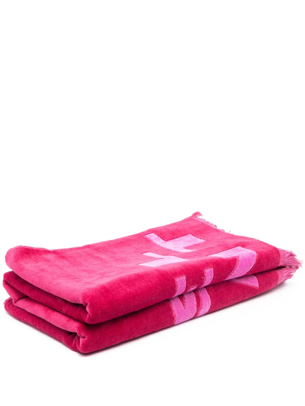 Isabel Marant Logo-print Bath Towel In Pink
