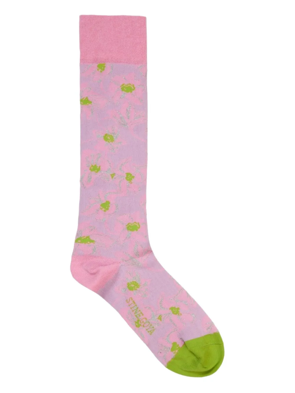 Stine Goya Lulu floral-print socks Roze