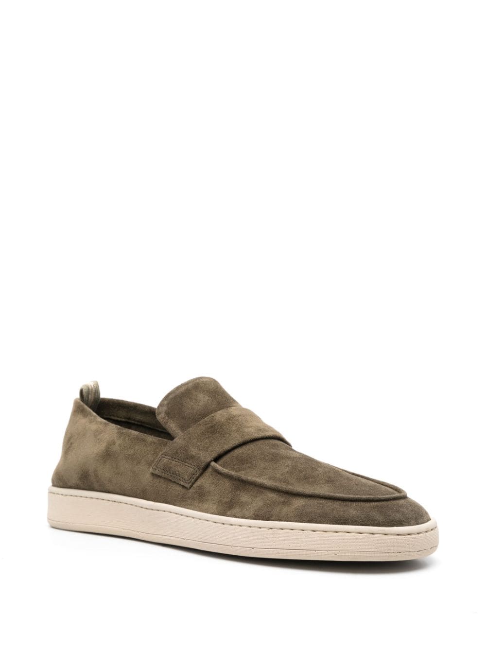 Officine Creative Suède loafers - Groen