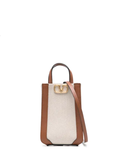 Valentino Garavani logo-plaque tote bag 