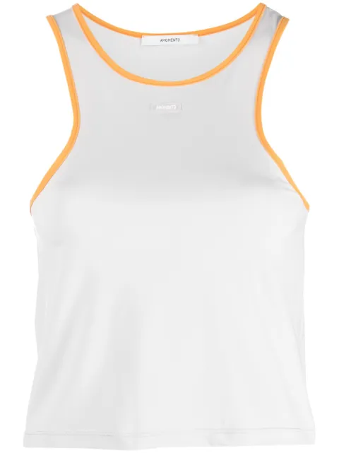 Amomento sleeveless cropped tank top