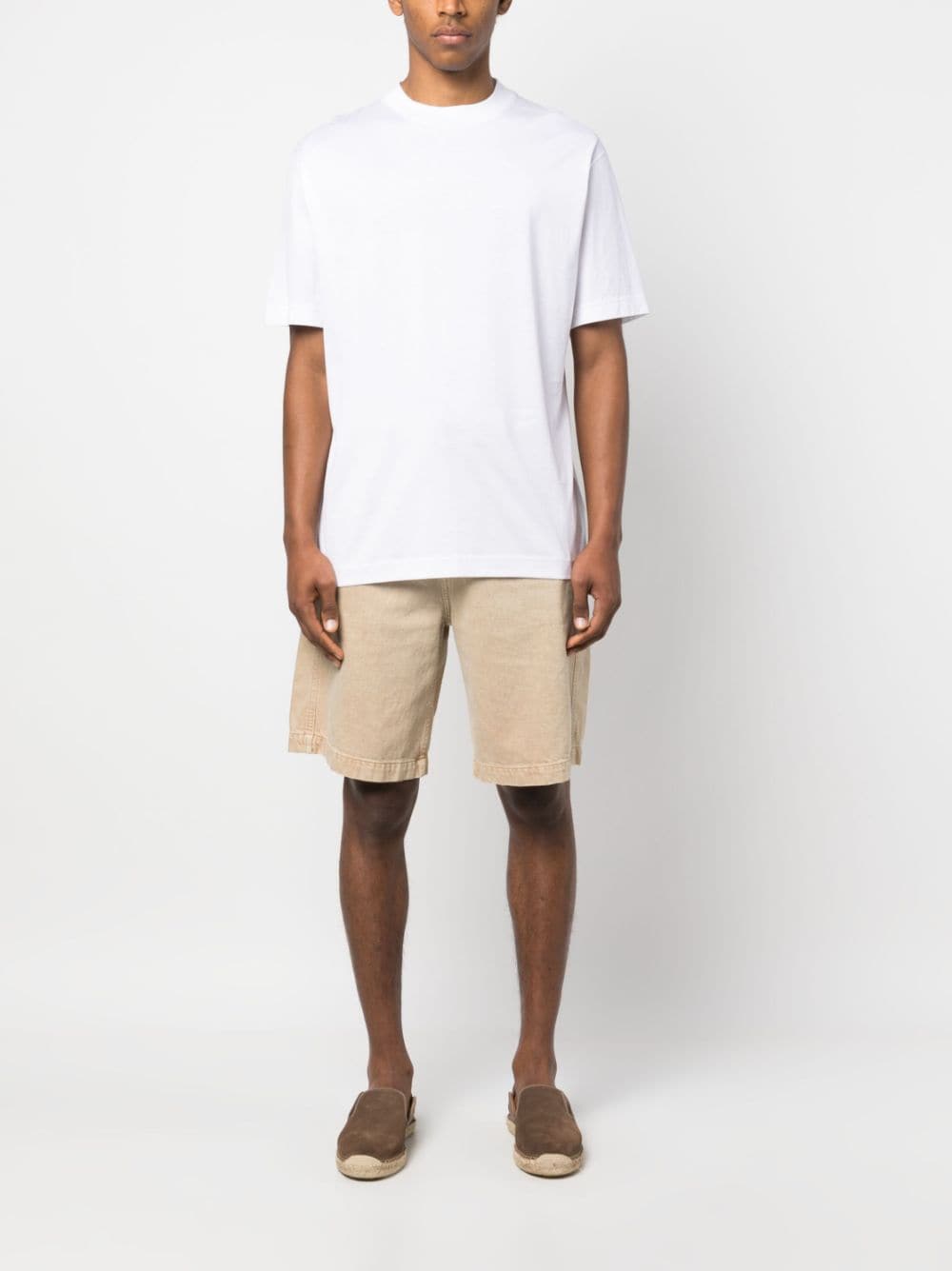 Sunspel T-shirt met ronde hals - Wit